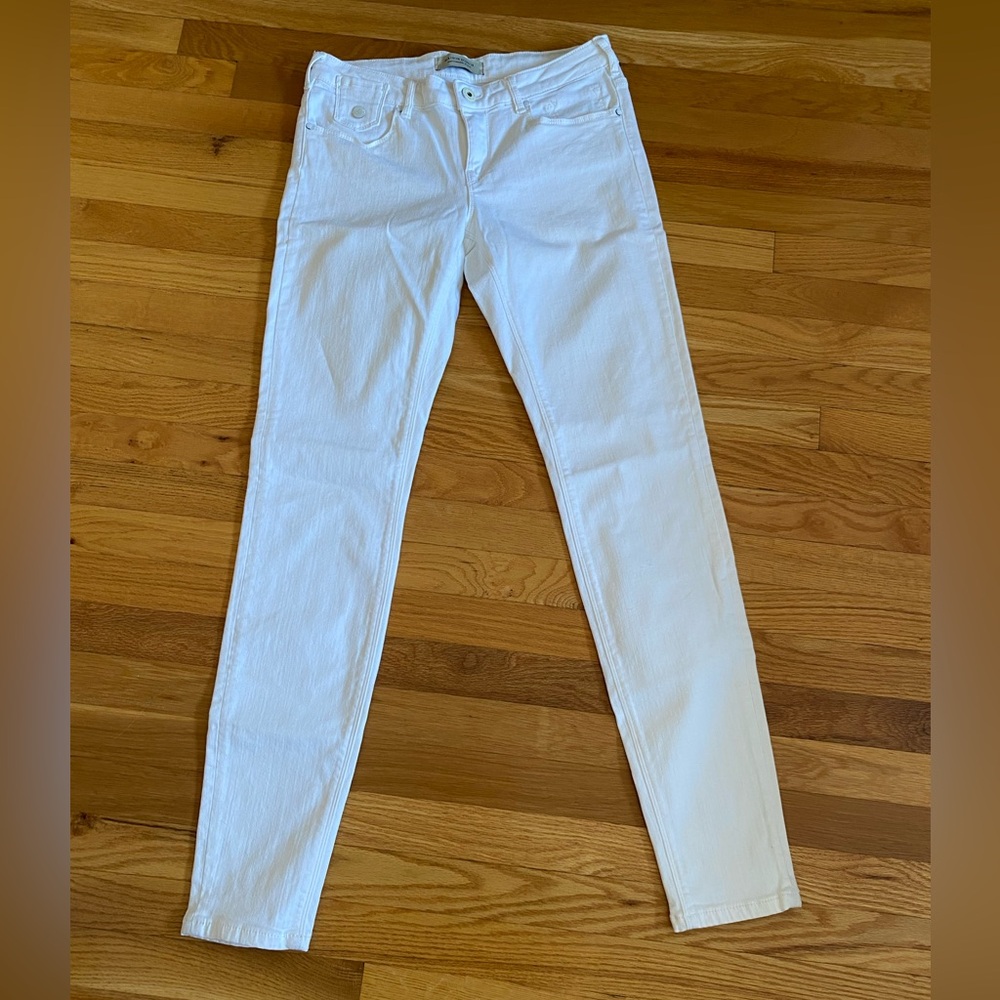 Scotch & Soda Women's Cream Skinny Jeans